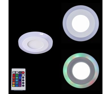 Встраиваемый светильник Reluce 50503-9.0-001TM LED3+3W WH/DL+RGB