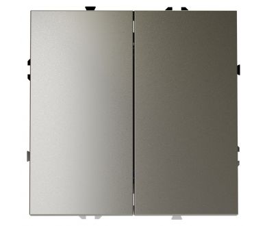 Выключатель двухклавишный Voltum S70 VLS020104 (шелк)