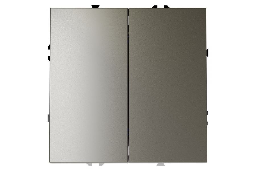 Выключатель двухклавишный Voltum S70 VLS020104 (шелк)