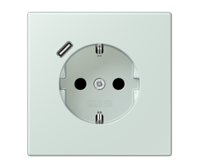Купить Розетка 2K+З USB Typ C Jung LC1520-18C215 Розетка 2K+З USB Typ C Jung LC1520-18C215