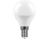 Лампа светодиодная Feron E14 11W 6400K Шар Матовая LB-750 25948