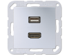 Розетка HDMI/USB Jung MAA1163AL