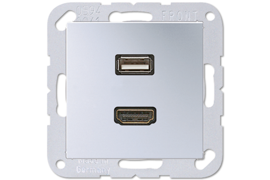 Розетка HDMI/USB Jung MAA1163AL