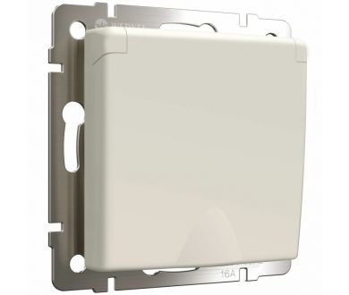 Розетка с заземлением и шторками c крышкой Werkel 4690389213175 W1171262
