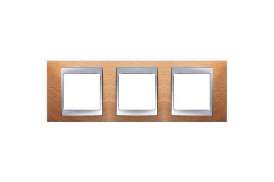 Рамка 3-постовая Schneider Electric Unica Top MGU66.006.0M2