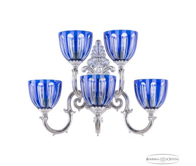 Бра Bohemia Ivele Crystal Verona 7203B15/3+2/210 NW P1 U Clear-Blue/H-1H