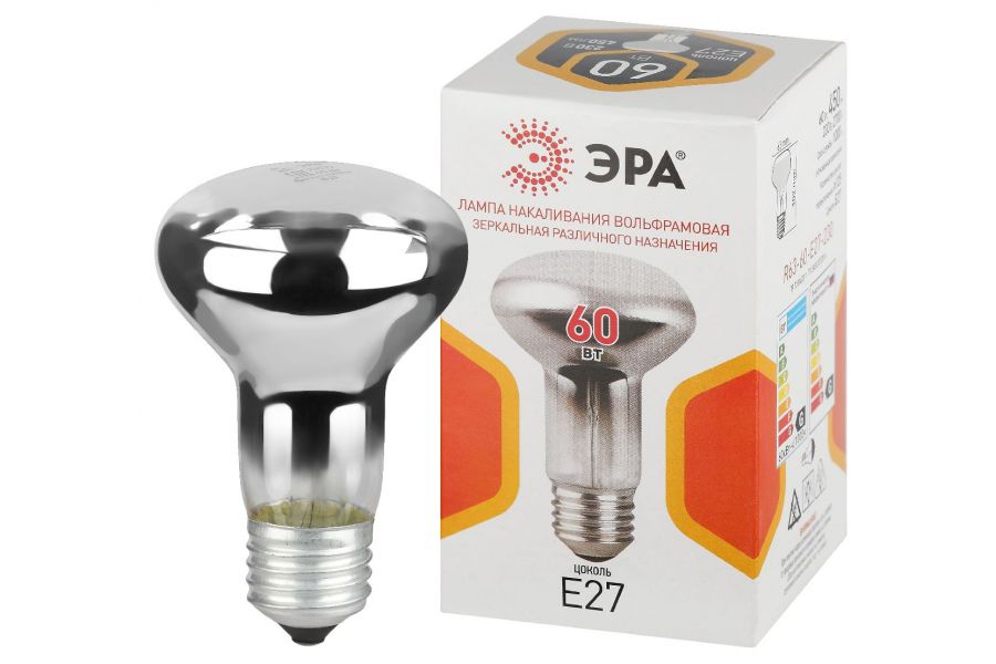 Лампа накаливания Эра R63-60-E27-230 рефлектор Б0066536