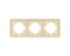 Рамка на 3 поста алюминиевая Arlight FRM-AKIRY-AL-3-GD 049730