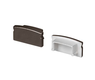 Заглушка Arlight LINE-1708 BROWN DEEP глухая (Пластик) 066309