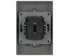 Розетка Эра Arktik 16-2107-06 без заземления двойная 2X2P 16А-250В графит Б0071686