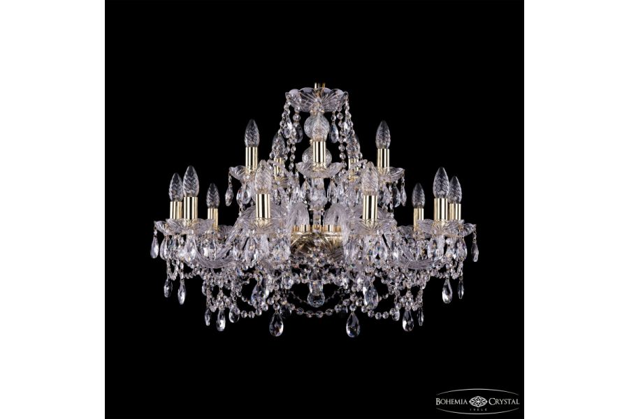 Подвесная люстра Bohemia Ivele Crystal 1411/10+5/240 G