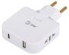 Разветвитель электрический Эра SPF-2-FL-USBC поворотный на 2 розетки + 2USB A+C 10А белый Б0069090