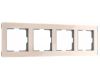 Рамка на 4 поста Werkel Acrylic айвори 4690389190551 W0042743 a062134