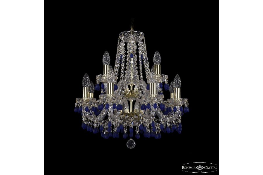 Подвесная люстра Bohemia Ivele Crystal 1410/8+4/160/2d G V3001