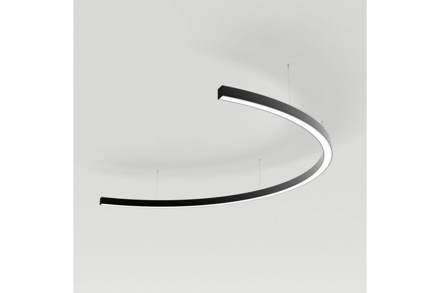 Подвесной светильник Arlight SP-LINE-HANG-ARC-C3535-D1500-53W Day4000 (BLACK, 230V) (Металл) 034035(2)