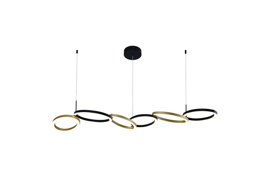 Подвесной светильник Indigo Anello 14034/C/6P Black
