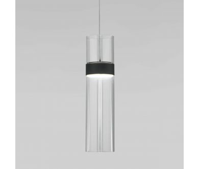 Подвесной светильник Eurosvet Lumen 50244/1 LED черный/прозрачный a061288