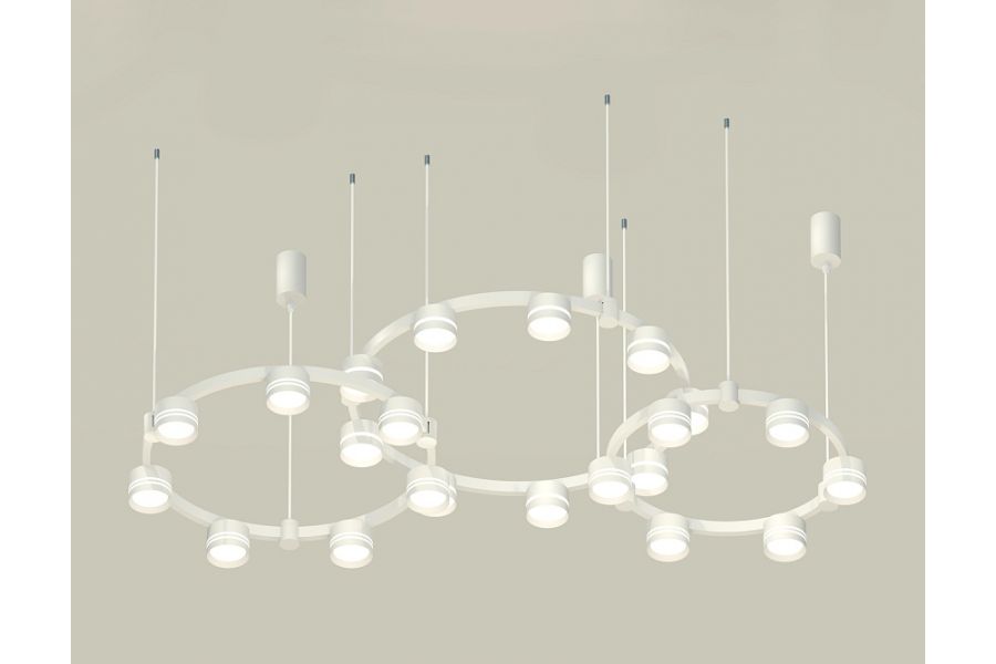Комплект подвесного светильника Ambrella Light Techno Ring XR92082210 (A9208x3, C9241, C9236, C9231, N8477, N8461)