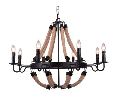 Подвесная люстра Arte Lamp Marsiglia A8956LM-8BK