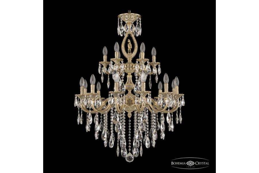 Подвесная люстра Bohemia Ivele Crystal Verona 72401/12+6/250/2d B FP FH1M