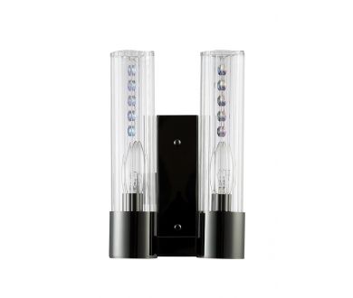 Бра Crystal Lux OTONO AP2 BLACK CHROMIUM/TRANSPARENTE