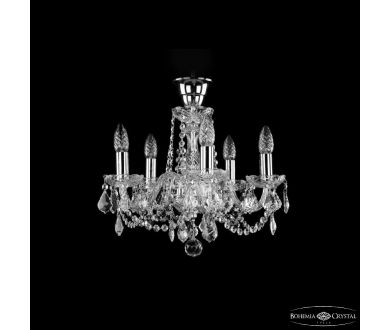 Подвесная люстра Bohemia Ivele Crystal 1402/5/141 Ni Leafs Tube