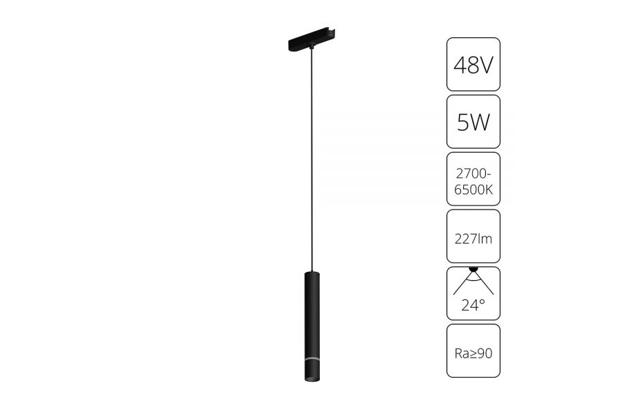 Трековый магнитный светильник Arte Lamp Rapid A2959PL-1BK