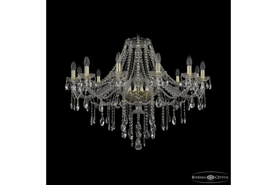 Подвесная люстра Bohemia Ivele Crystal 1415/12/360 G