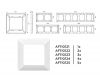 Рамка одноместная Ambrella Volt Line AF110121