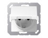 Розетка штепсельная Schuko Jung A1520BFKIKLWW