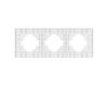 Рамка на 3 поста пластиковая Arlight FRM-PERIO-PL-3-WH 049754