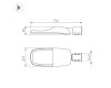 Уличный консольный светильник Arlight OXOR-TURI-714х271-150W Warm3000 (GR, 144x75 deg, 230V) 053867