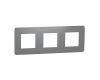 Рамка 3-постовая Schneider Electric Unica New NU280621