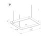 Подвесной светильник Arlight ALT-LINEAIR-QUADRAT-FLAT-UPDOWN-DIM-1375-170W Warm3000 040635