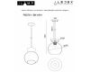 Подвесной светильник iLamp Mono P6079-1 BK+SM