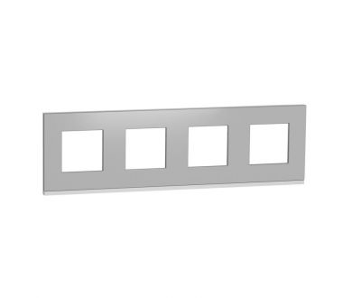 Рамка 4-постовая Schneider Electric Unica New NU600880