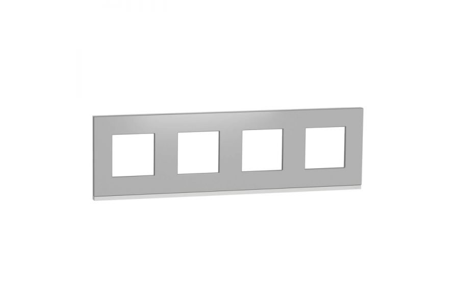 Рамка 4-постовая Schneider Electric Unica New NU600880