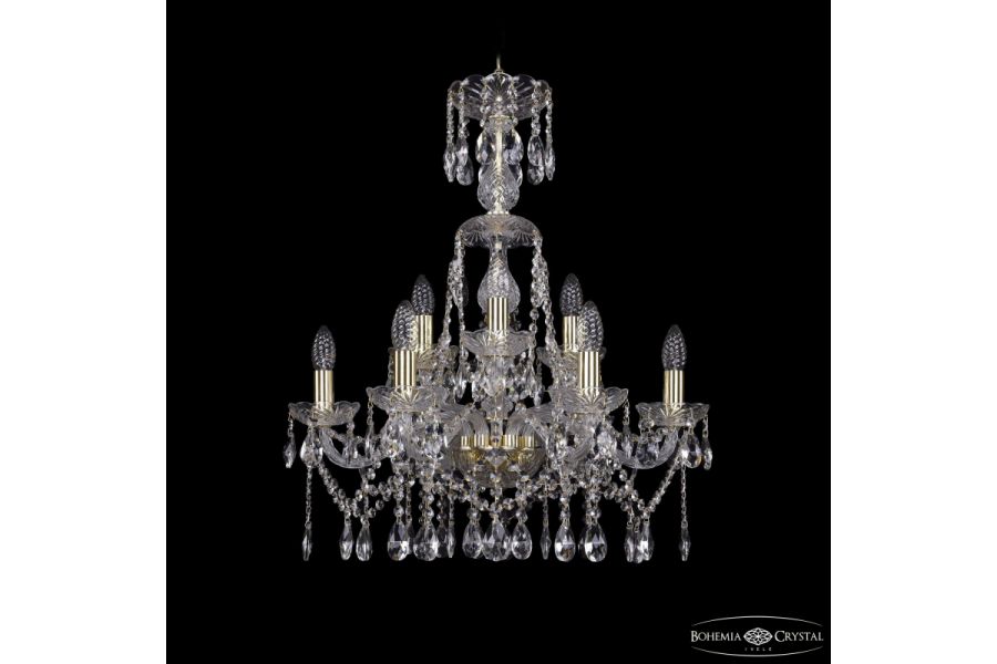 Подвесная люстра Bohemia Ivele Crystal 1413/6+3/200/XL-66 G