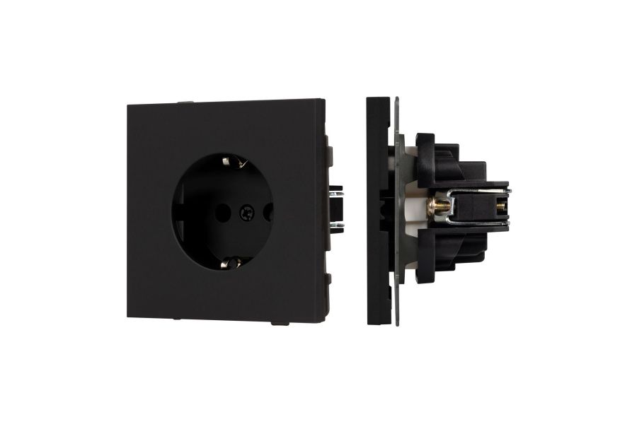 Механизм электрической розетки Arlight SCT-TENDO-MEU1-SFPL-BK (230V, 16A) 054638