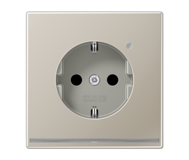 Купить Розетка Schuko с LED подсветкой Jung ES1520-OLNW Розетка Schuko с LED подсветкой Jung ES1520-OLNW