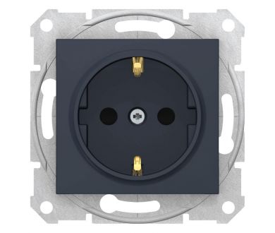 Розетка Schneider Electric Sedna с з/к со шторками 16A 250V SDN3001770