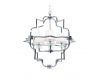 Подвесная люстра Lumina Deco Baltimore LDP 8020-4 CHR+WT