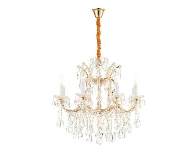 Подвесная люстра iLamp Diamond 6071-8 GD+CL
