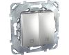 Выключатель двухклавишный для жалюзи с фиксацией Schneider Electric Unica MGU5.208.30ZD
