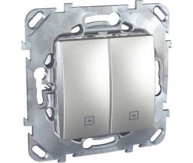 Выключатель двухклавишный для жалюзи с фиксацией Schneider Electric Unica MGU5.208.30ZD