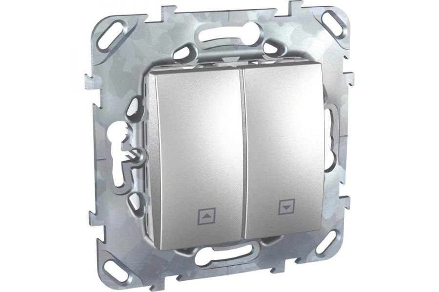 Выключатель двухклавишный для жалюзи с фиксацией Schneider Electric Unica MGU5.208.30ZD