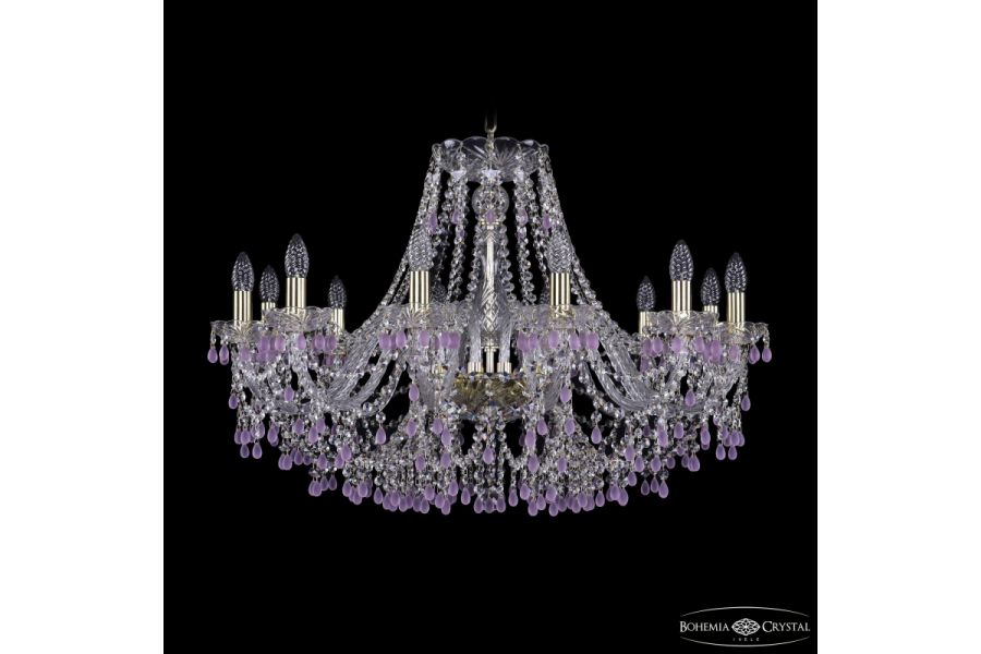 Подвесная люстра Bohemia Ivele Crystal 1410/12/300 G V7010