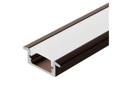 Профиль Arlight LINE-2308-F-2000 ANOD BROWN DEEP (Алюминий) 065811