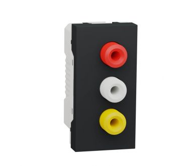 Розетка 3xRCA Schneider Electric Unica New Modular NU343154