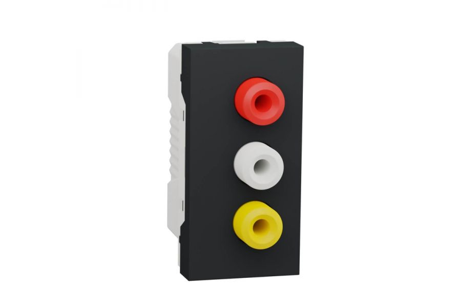 Розетка 3xRCA Schneider Electric Unica New Modular NU343154